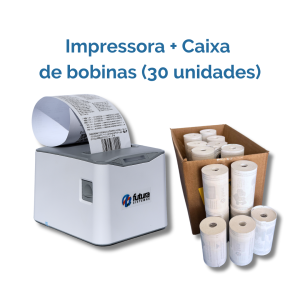 KIT Impressora de Cupom  +  Bobinas Cx  com  30